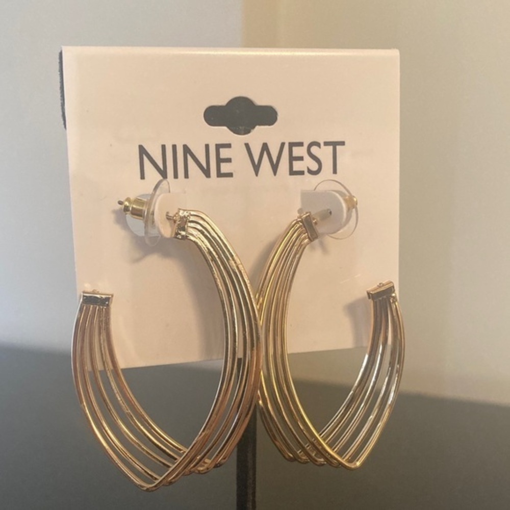Nine West Multi-Strand Gold Earrings